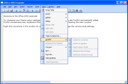 Windows Office2003 GUI contols Screen 1