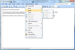 Windows Office 2007 GUI Library Screen 1
